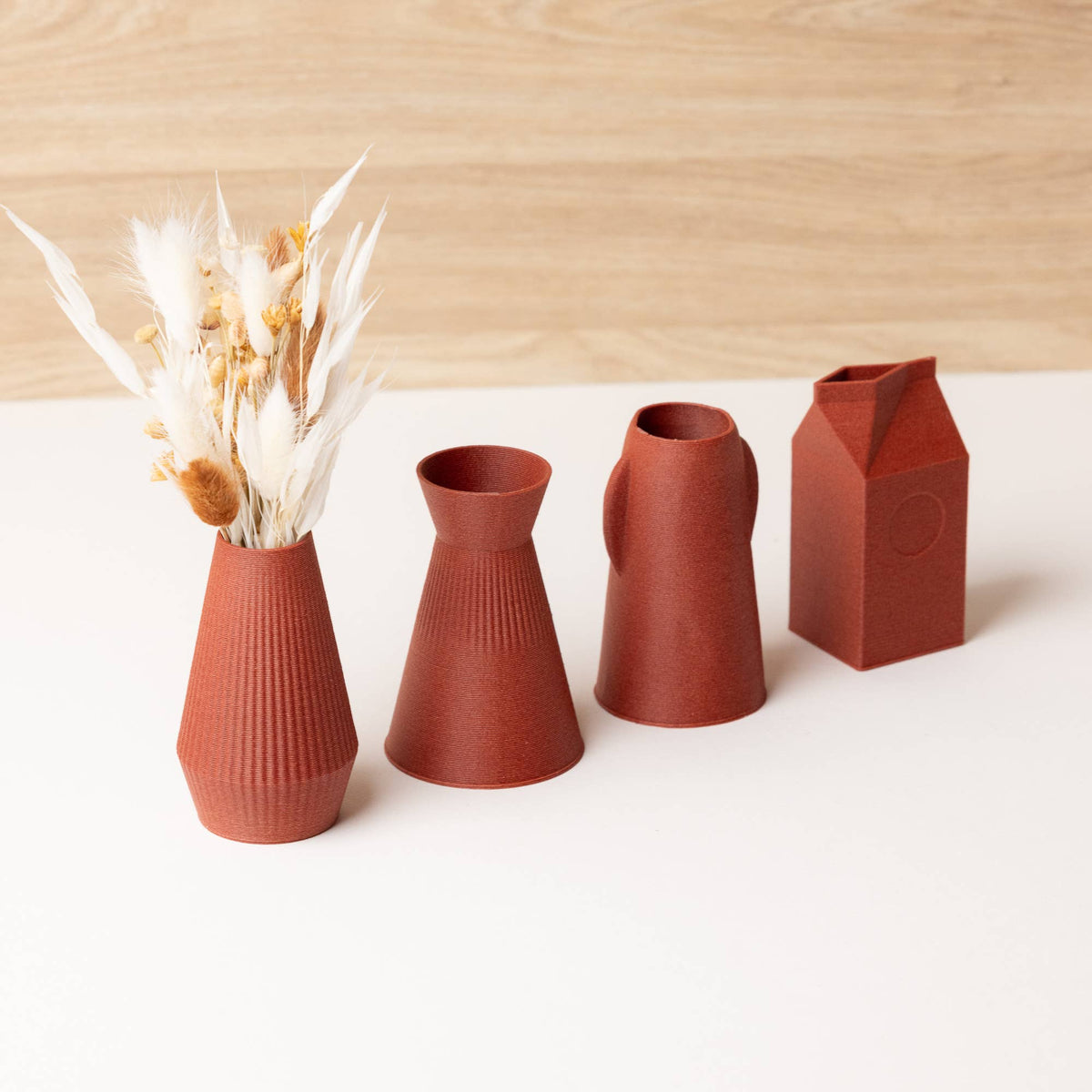 Set of Mini vases - Wood based - Plastic free