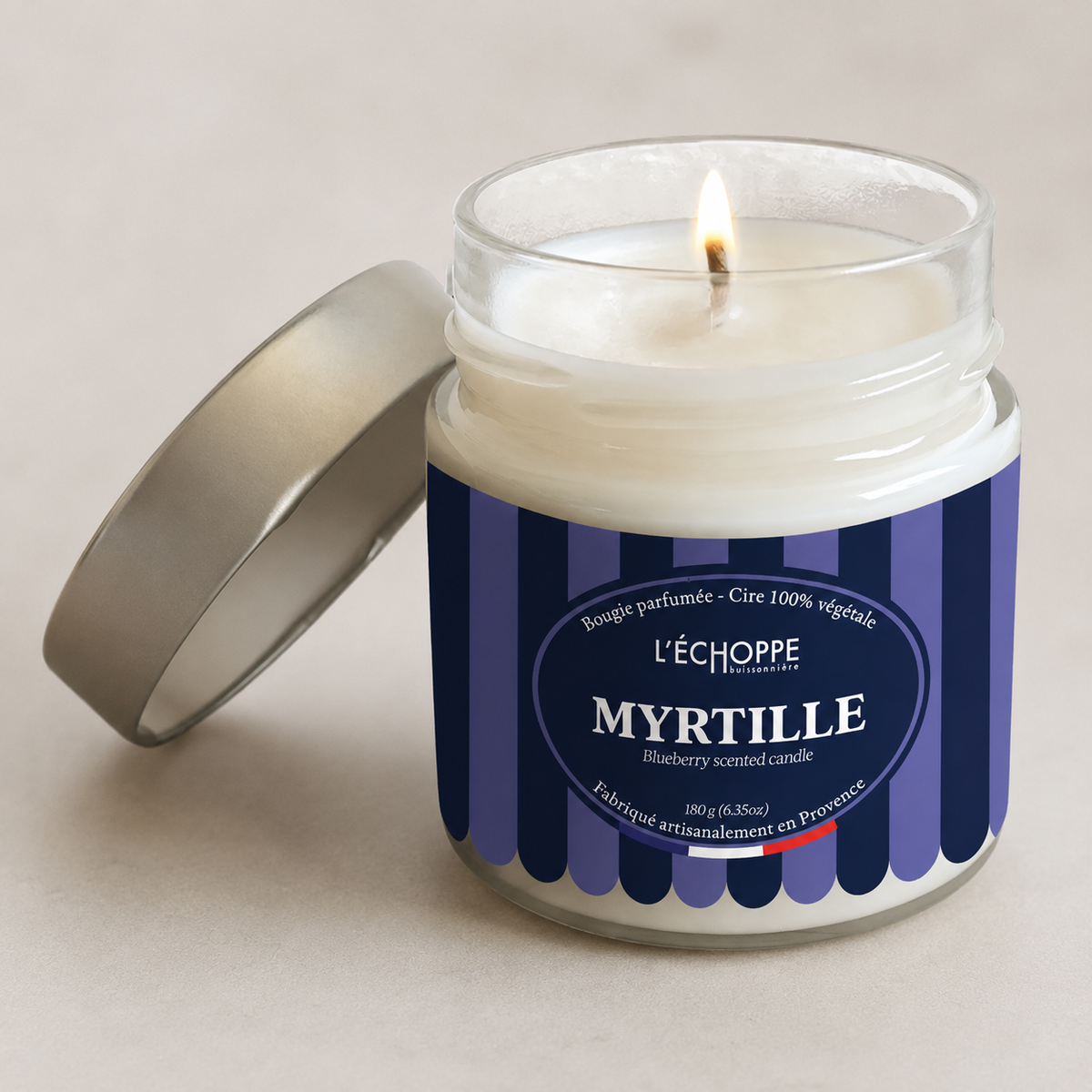 Mėlynių aromato – Kvapni žvakė (180g)