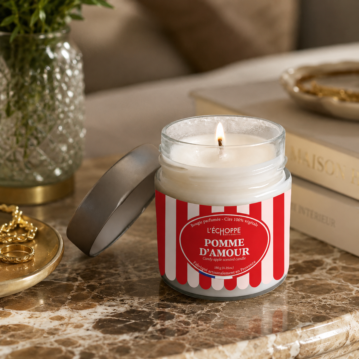 Cukrinio obuolio aromato – Kvapni žvakė (180 g)