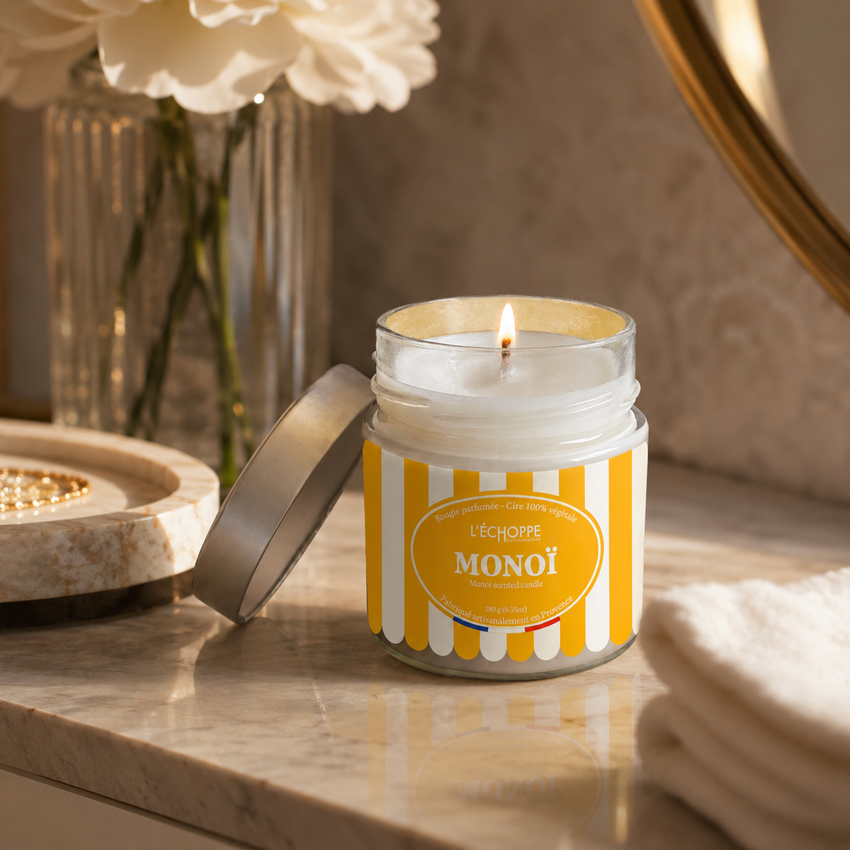 Monoi aromato – Kvapni žvakė (180 g)