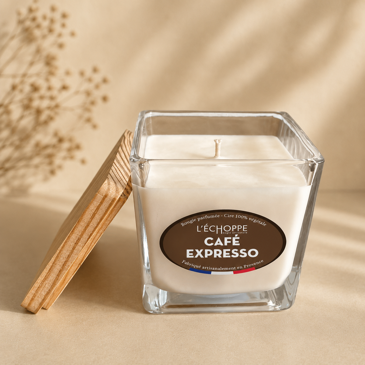 Kavos espresso aromato – Kvapni žvakė (190 g)