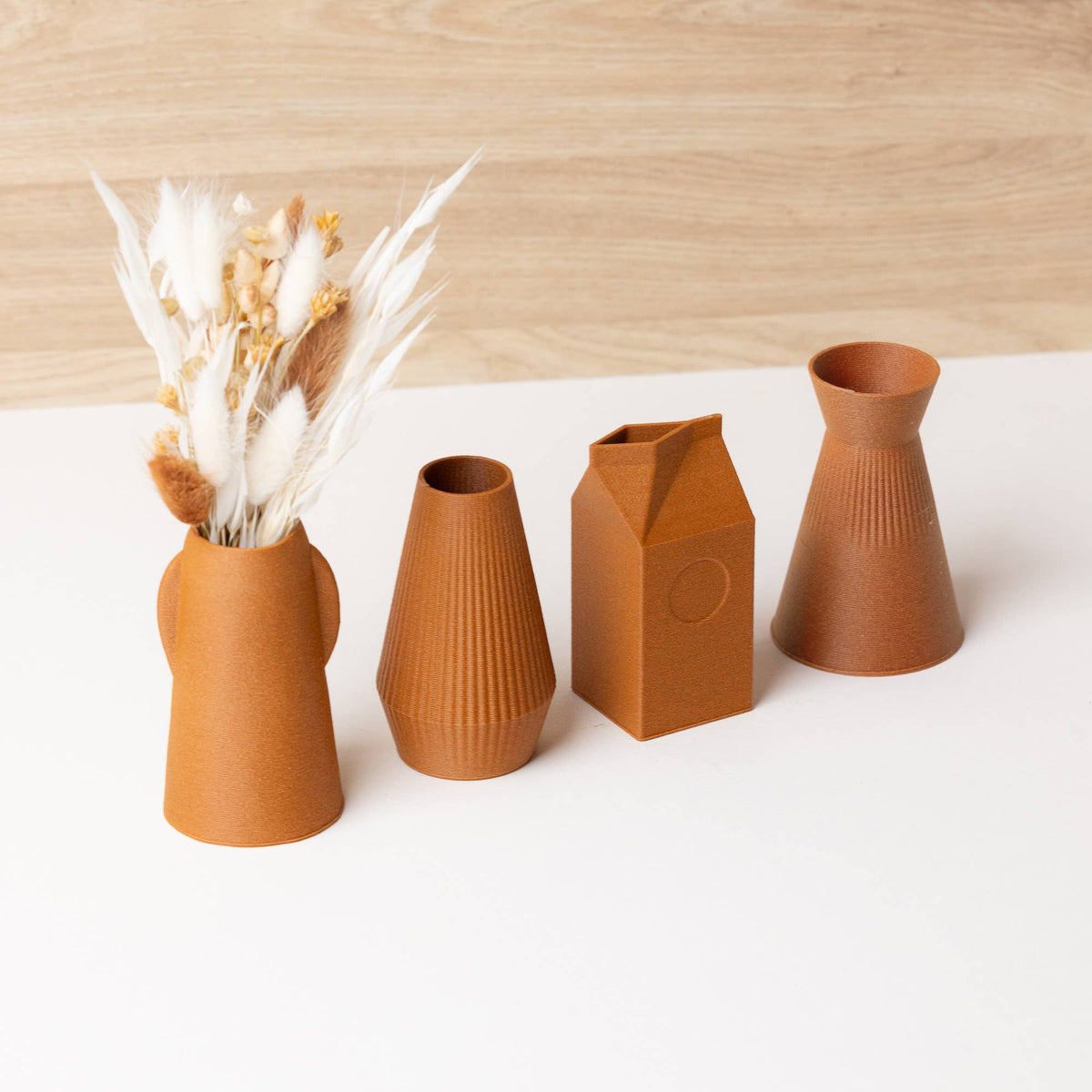 Set of Mini vases - Wood based - Plastic free