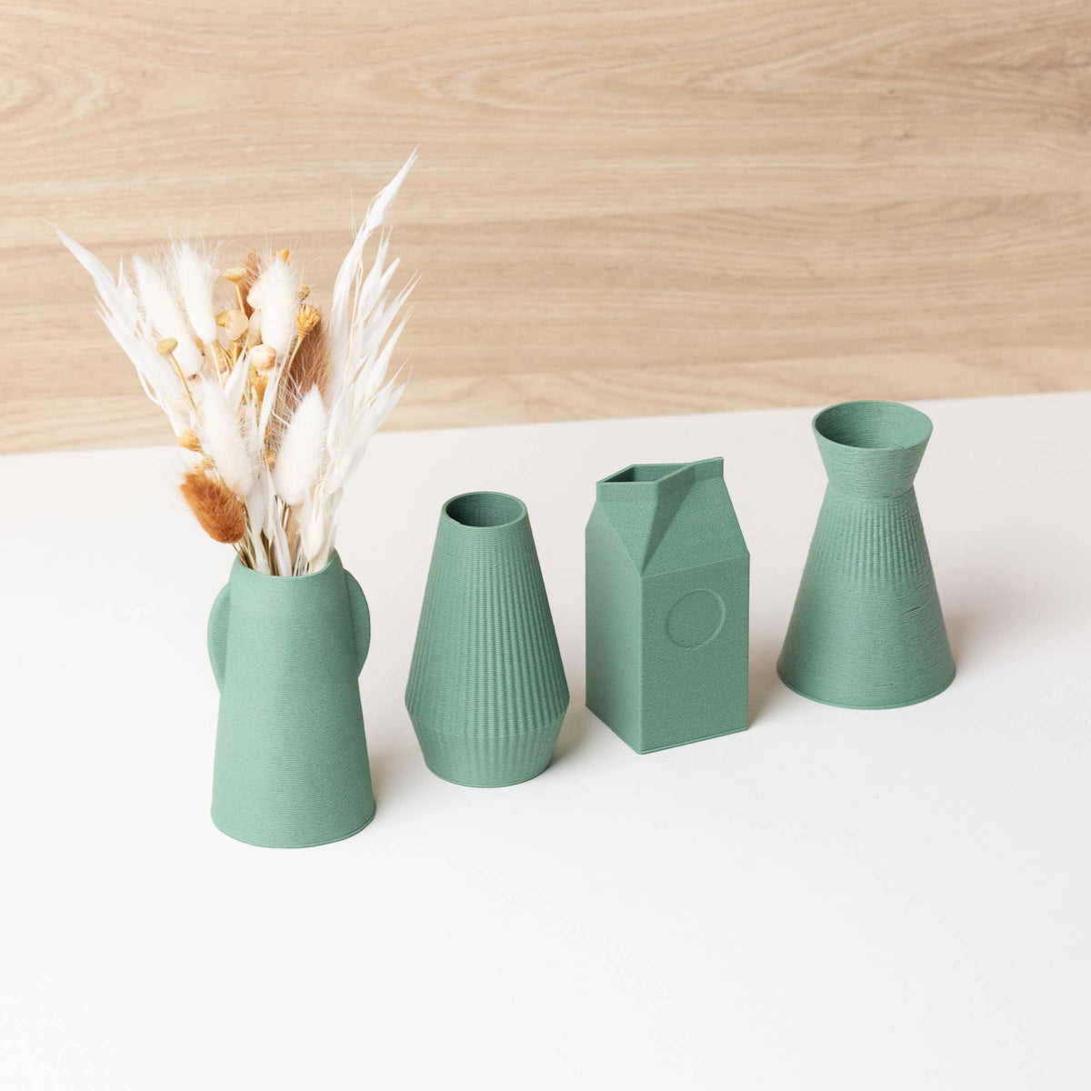 Set of Mini vases - Wood based - Plastic free