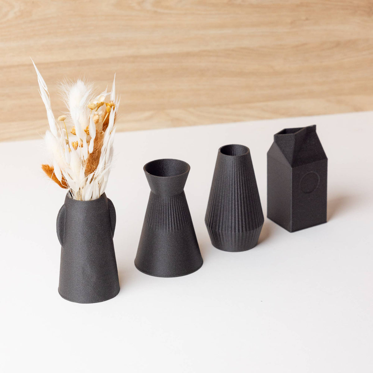 Set of Mini vases - Wood based - Plastic free