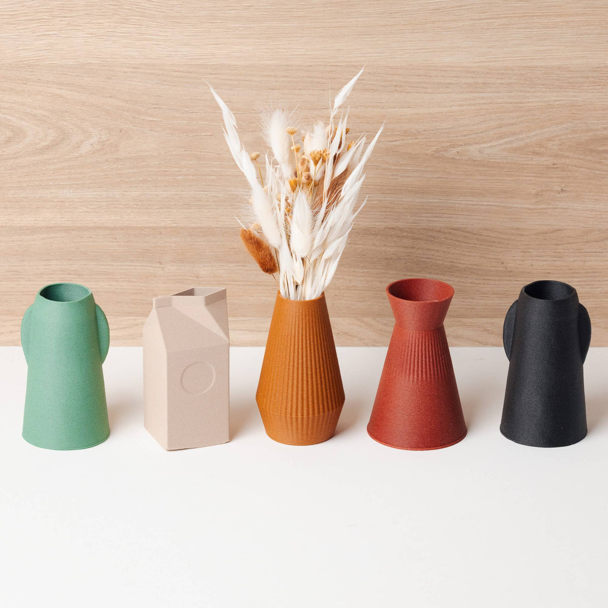 Set of Mini vases - Wood based - Plastic free